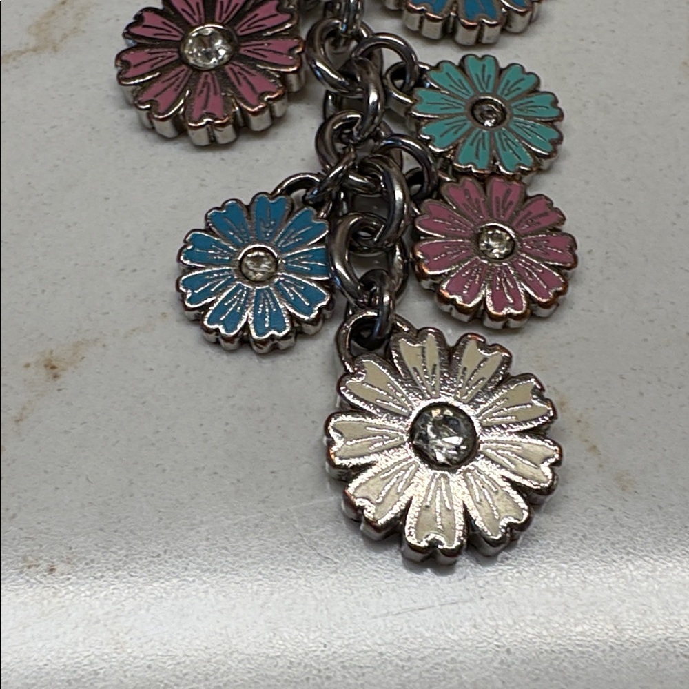 Coach Floral Bag Charm/Key Fob - Picture 4 of 7